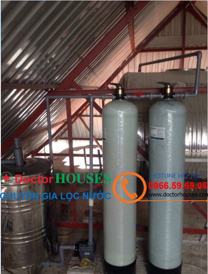 Công trình xử lý nước giếng khoan nhiễm Mangan tại Đông Ngàn, Từ Sơn, Bắc Ninh